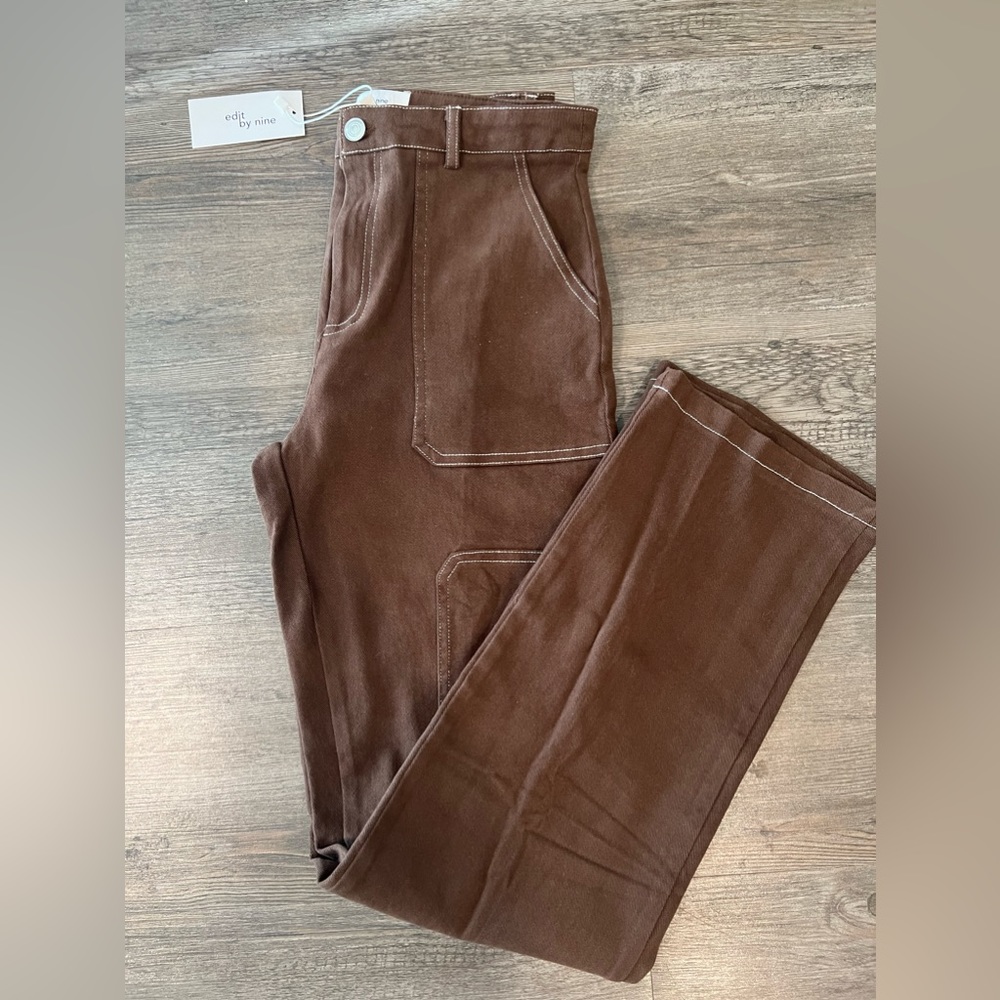 Chocolate brown cargo pants